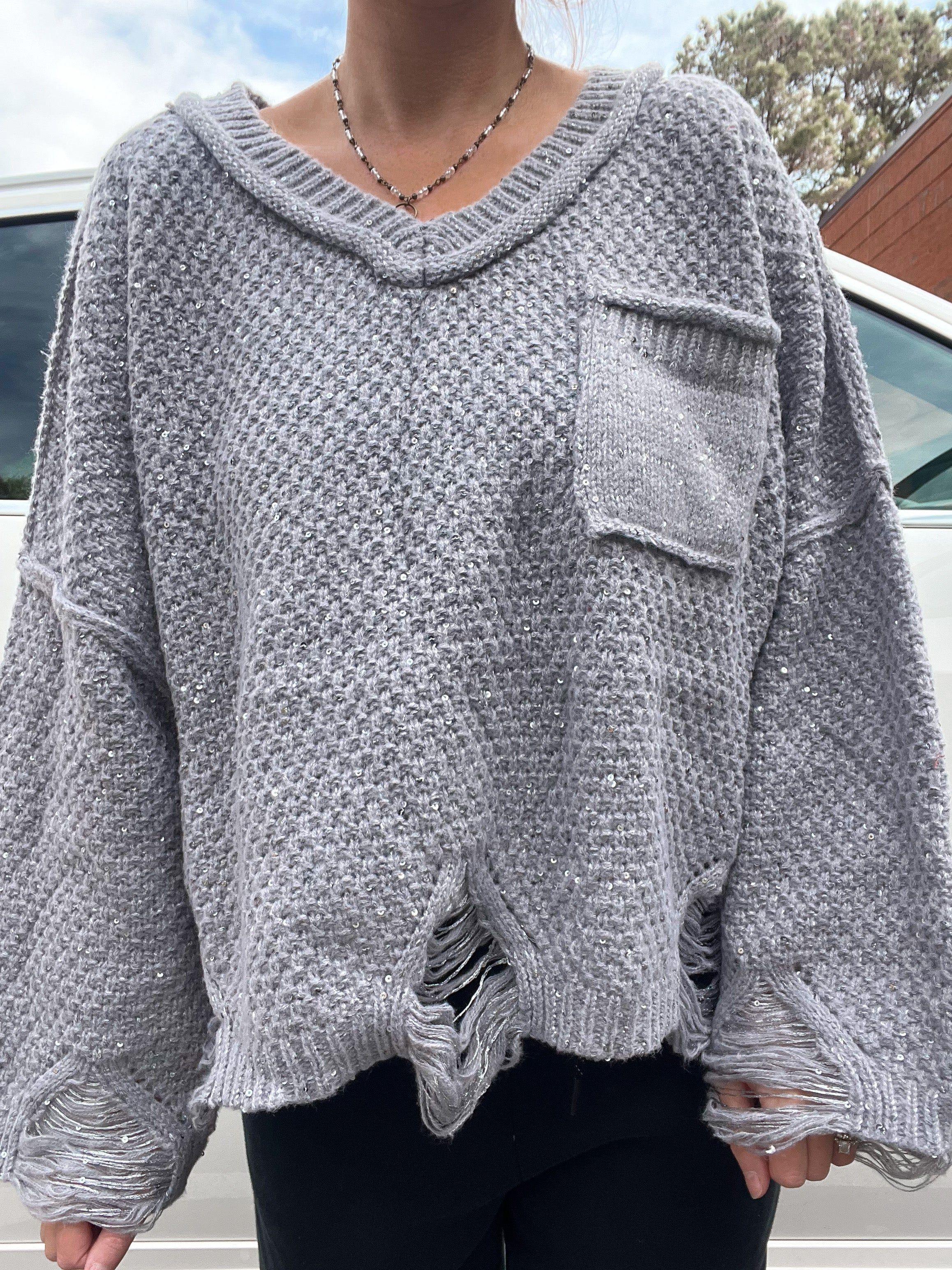 Mia Sparkle Knit Sweater sold by Sunkissed Coconut