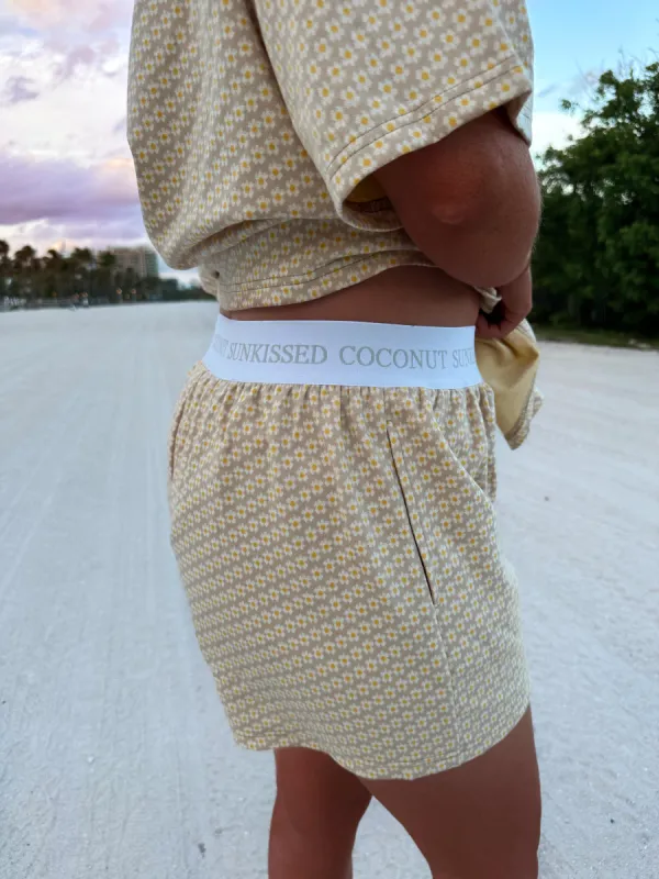 BoHo Floral Pajama Shorts sold by Sunkissed Coconut
