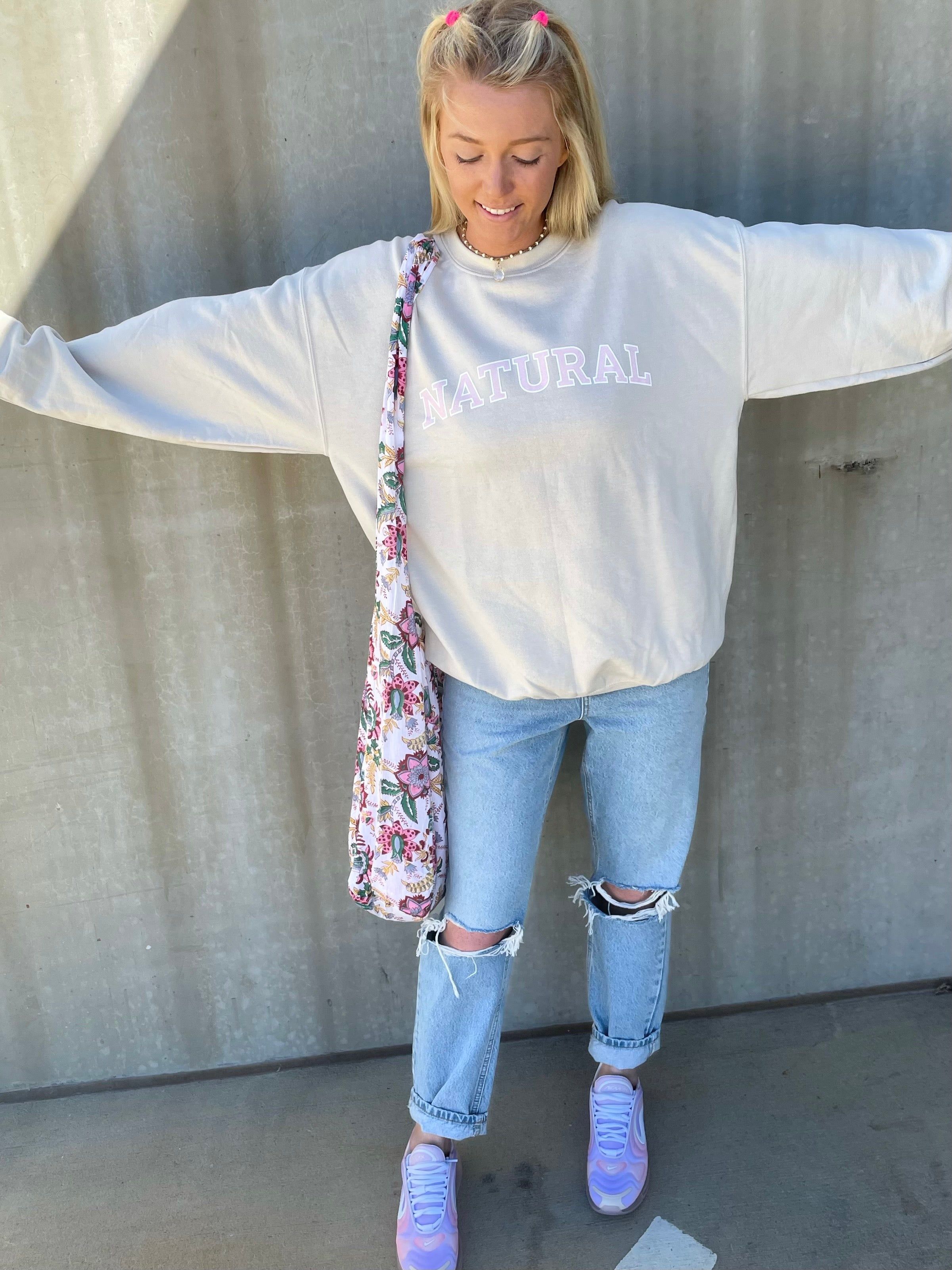 Natural Sweatshirt sold by Sunkissed Coconut product image thumbnail 2