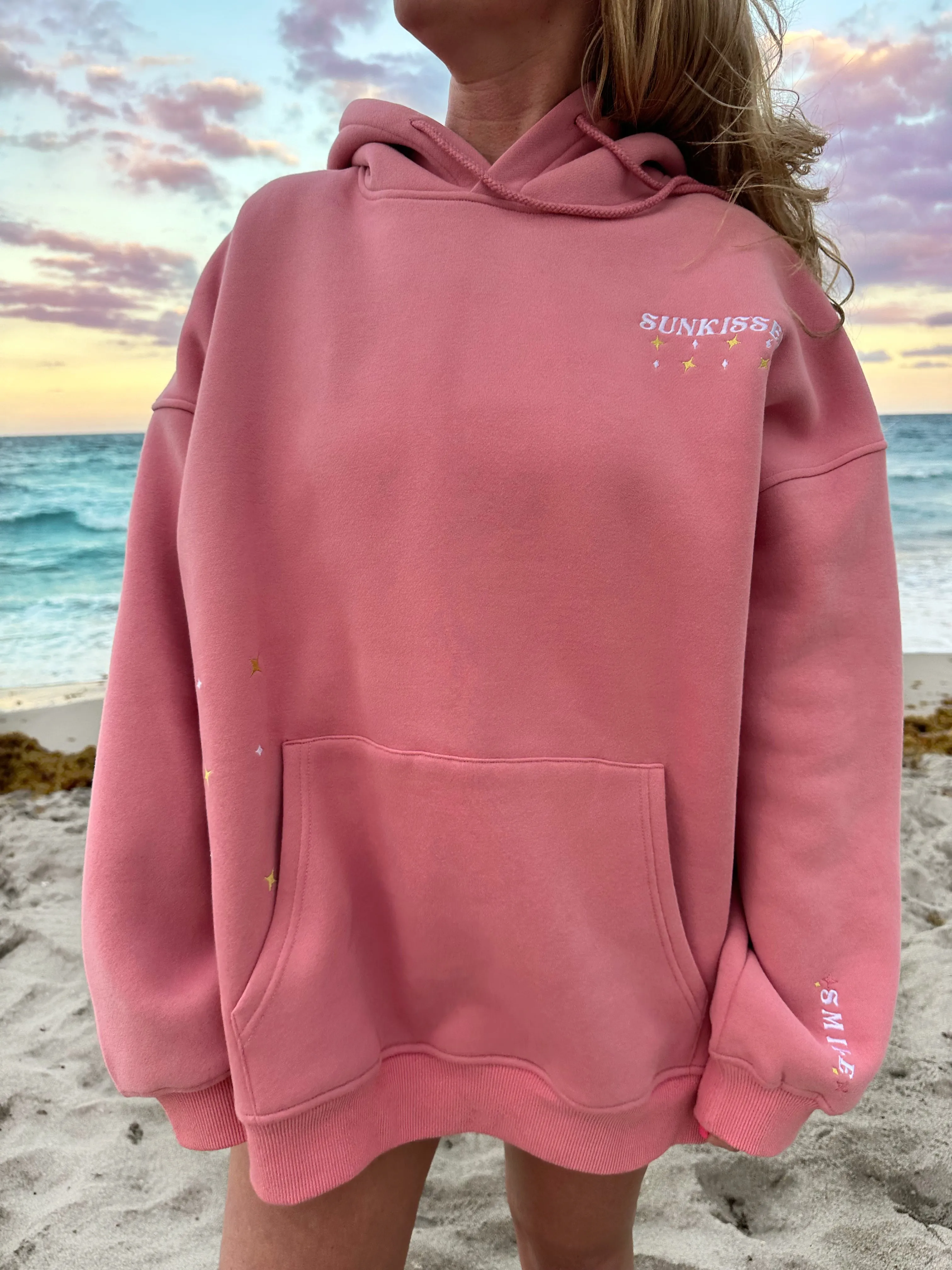 Ice Cream Pink Embroider Van Star Hoodie sold by Sunkissed Coconut product image thumbnail 2