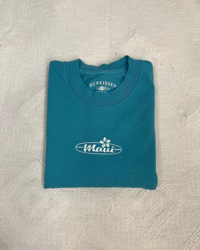 Maui Surfboard Tee sold by Sunkissed Coconut