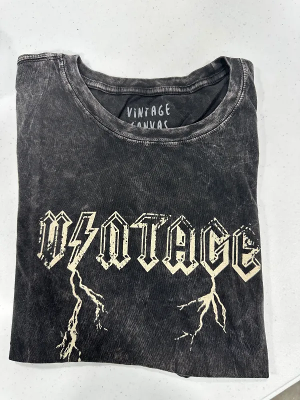 vintage lightening bolt tee sold by Sunkissed Coconut