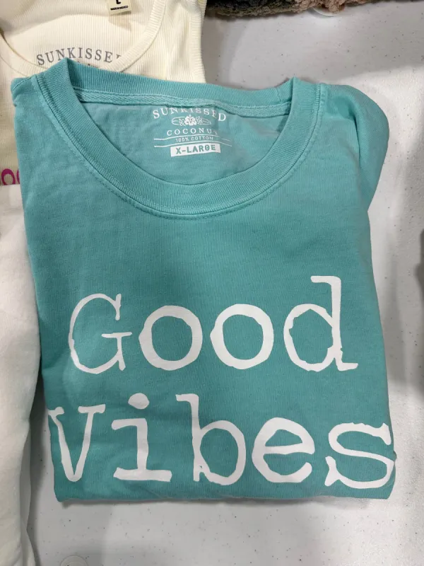 good vibes tee sold by Sunkissed Coconut