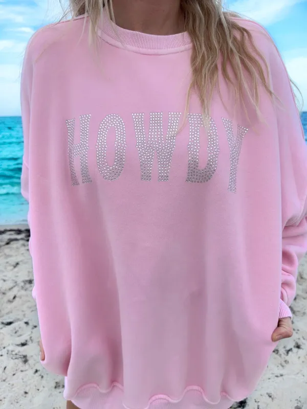 SILVER RHINESTONE HOWDY SWEATSHIRT sold by Sunkissed Coconut