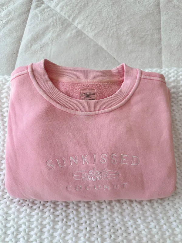 EMBROIDER SUNKISSEDCOCONUT SWEATSHIRT sold by Sunkissed Coconut