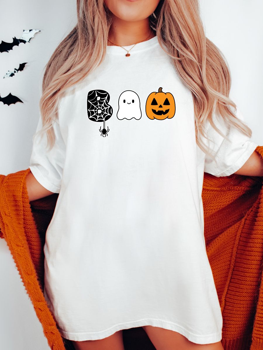 Spooky BOO Pumpkin Tshirt sold by Sunkissed Coconut product image thumbnail 5
