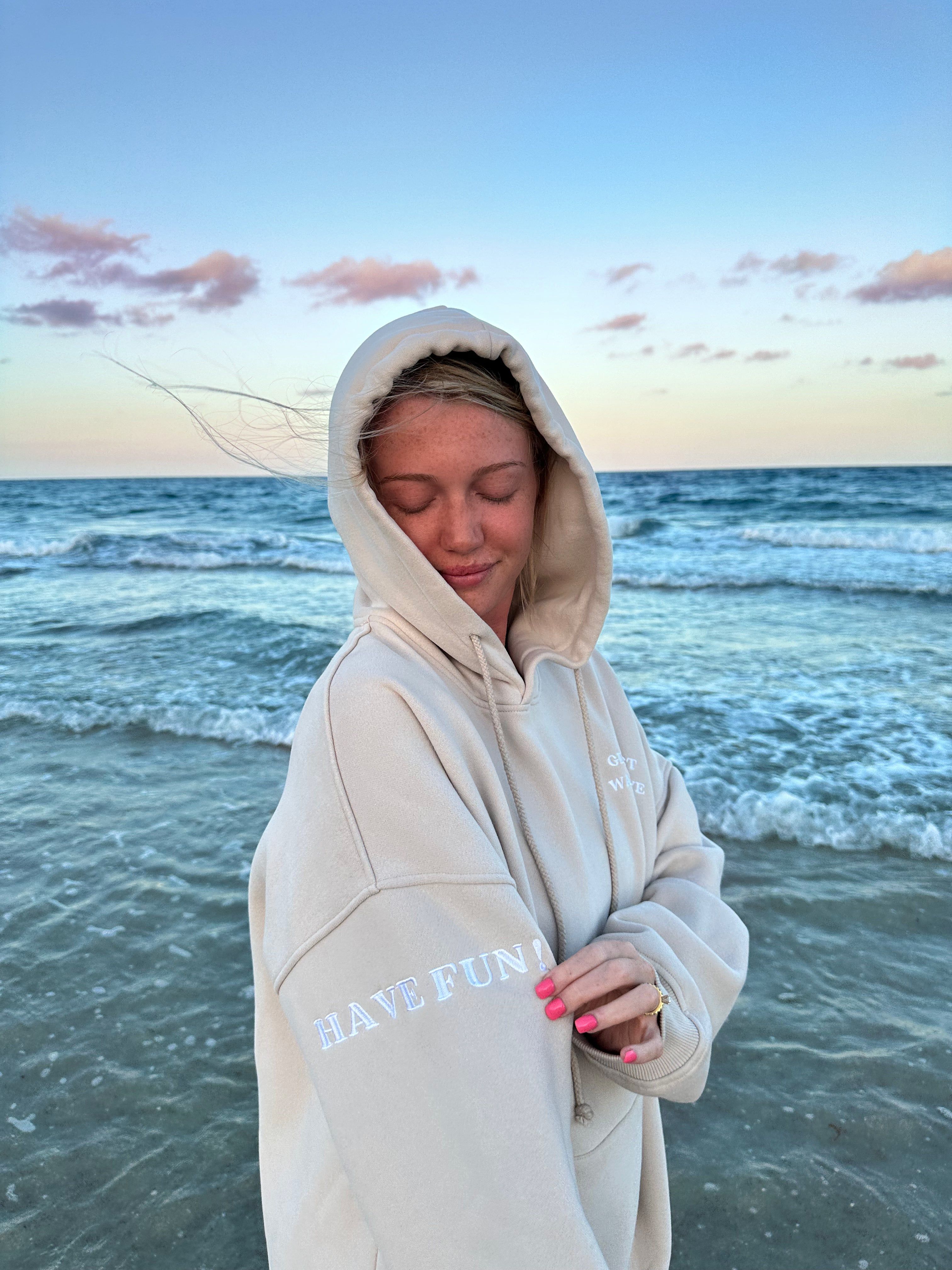 Girls Just Wanna Have Fun Embroider Hoodie sold by Sunkissed Coconut product image thumbnail 3