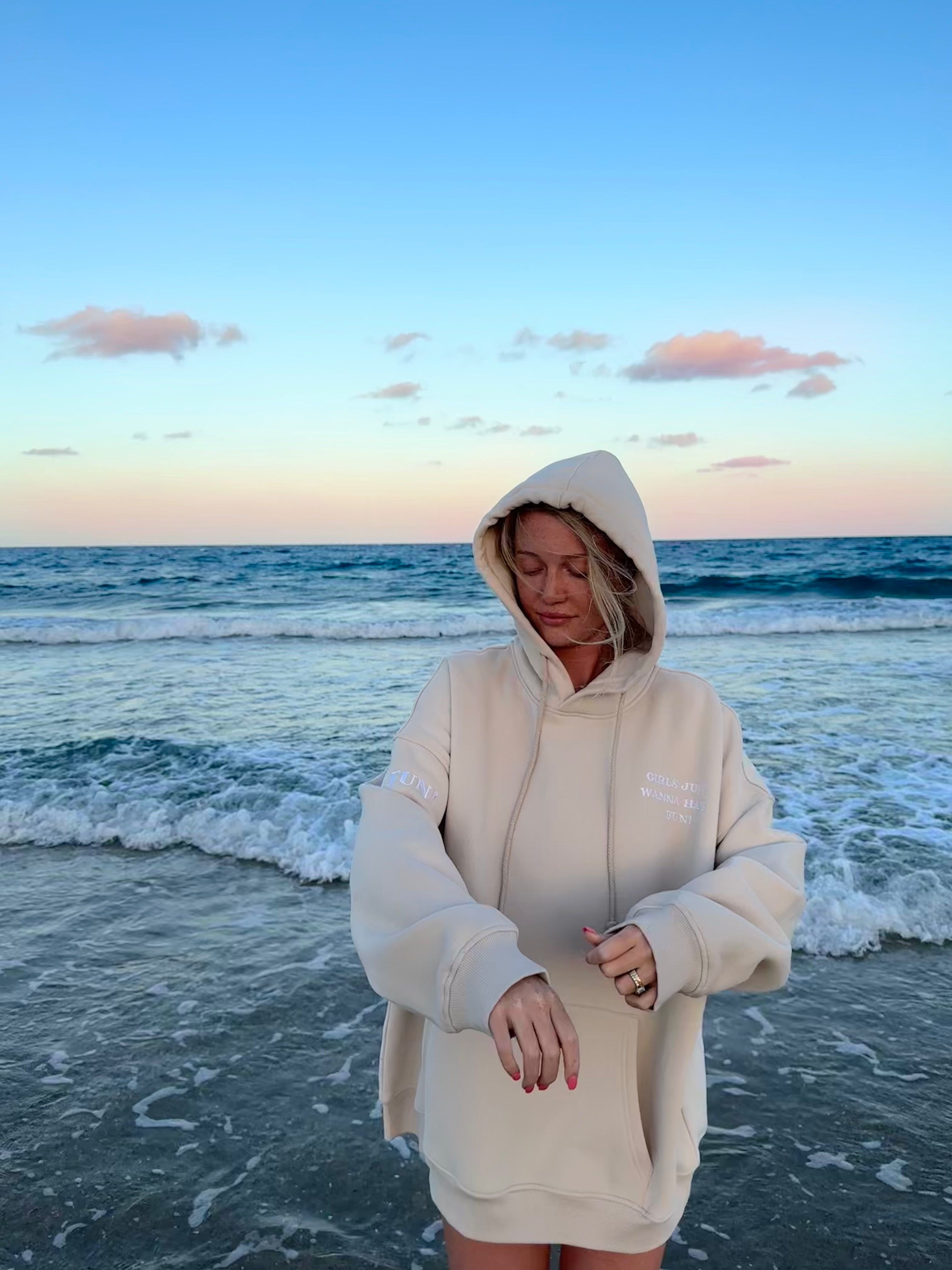 Girls Just Wanna Have Fun Embroider Hoodie sold by Sunkissed Coconut product image thumbnail 4