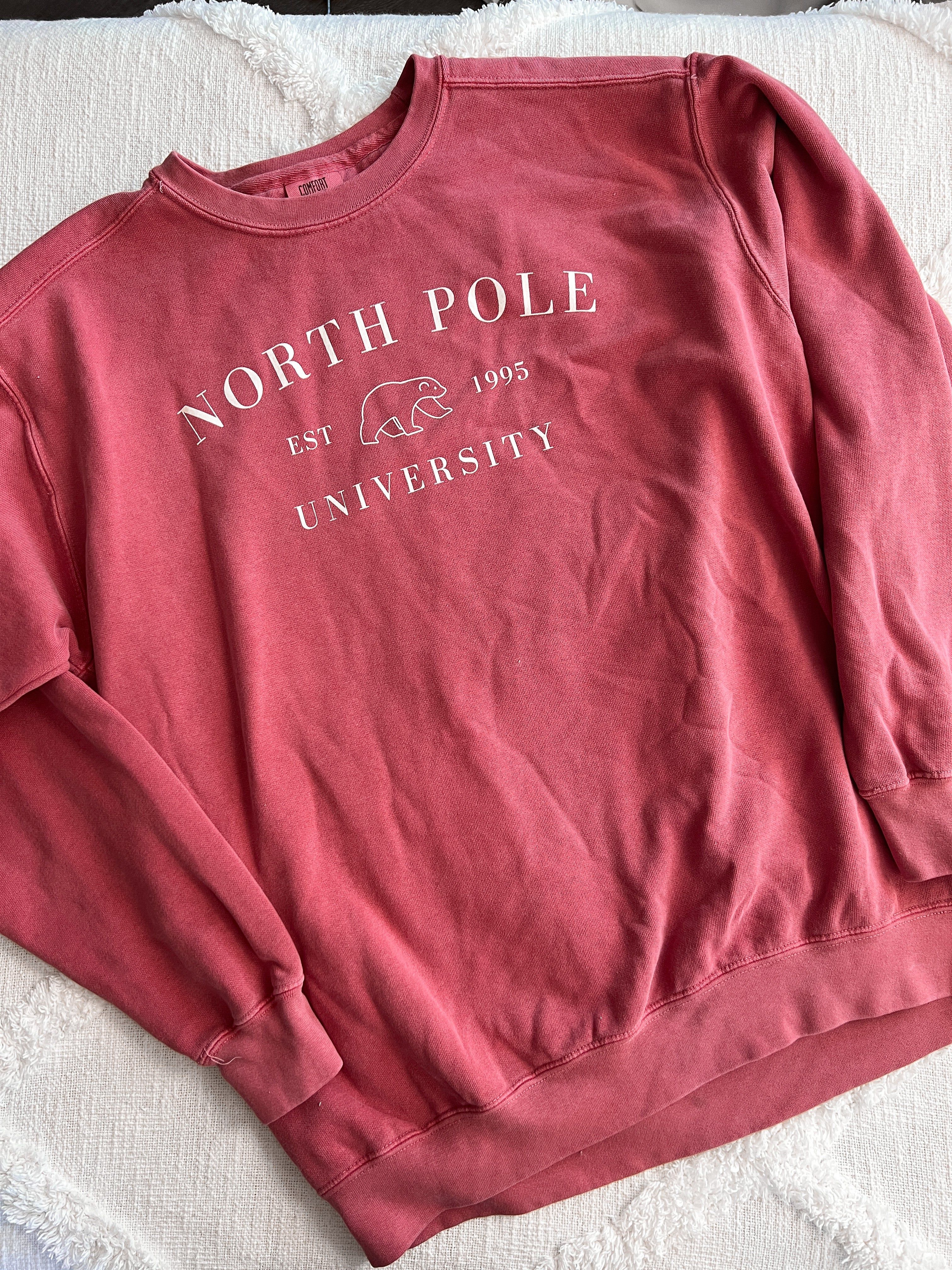 North Pole University Graphic Sweatshirt sold by Sunkissed Coconut