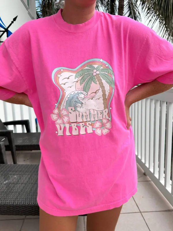 SUMMER VIBES TEE sold by Sunkissed Coconut
