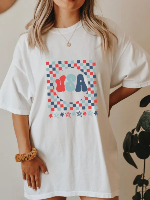 Groovy USA 4th of July Tee sold by Sunkissed Coconut