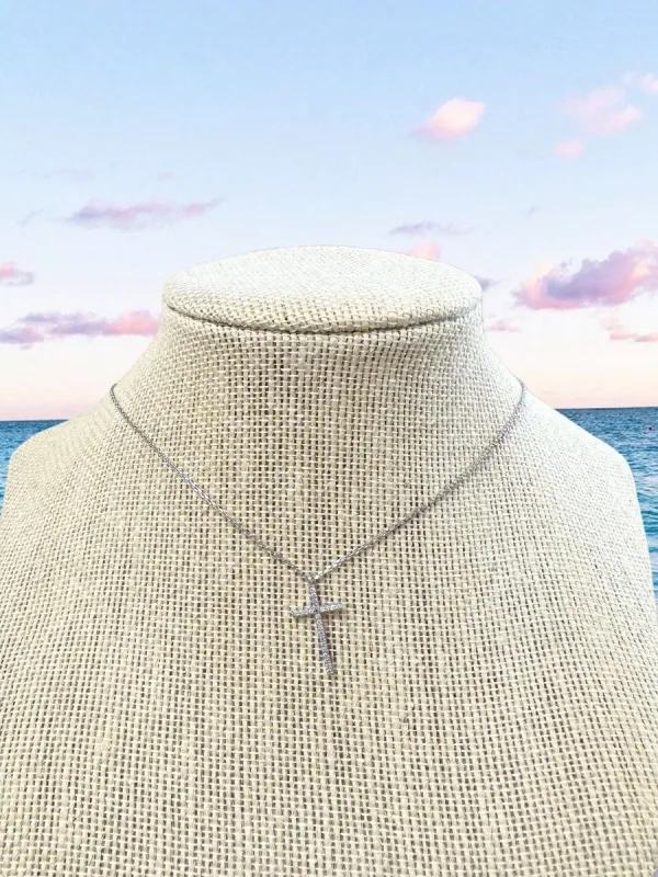 HEAVENLY SILVER CROSS NECKLACE sold by Sunkissed Coconut