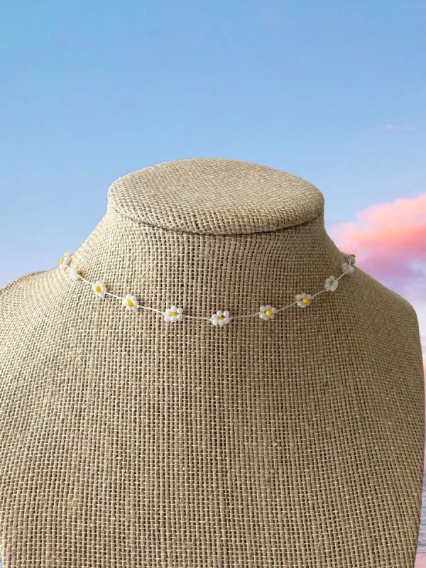 FLOWER CHOKER NECKLACE sold by Sunkissed Coconut