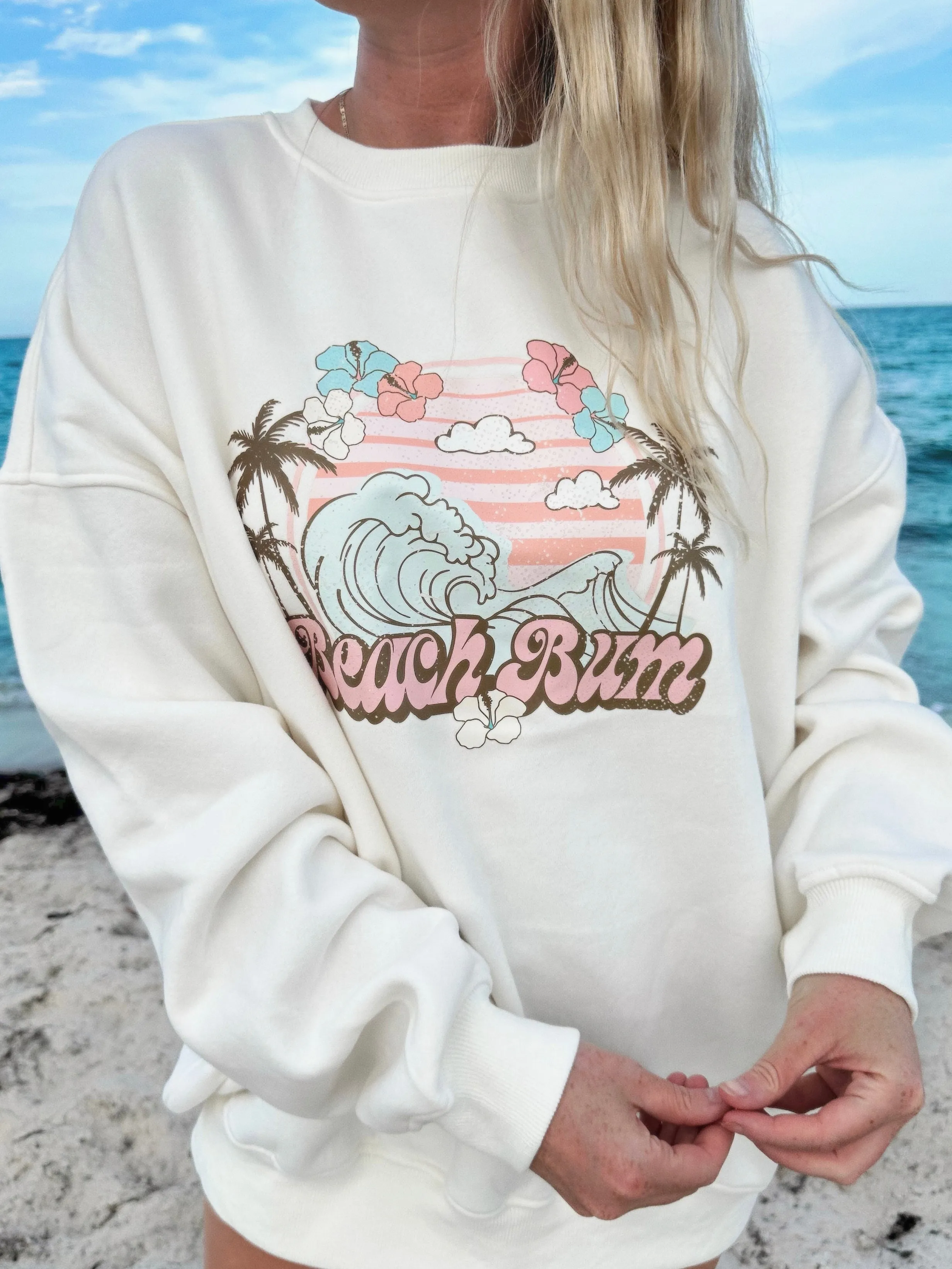 Beach Bum Sweatshirt sold by Sunkissed Coconut product image thumbnail 3