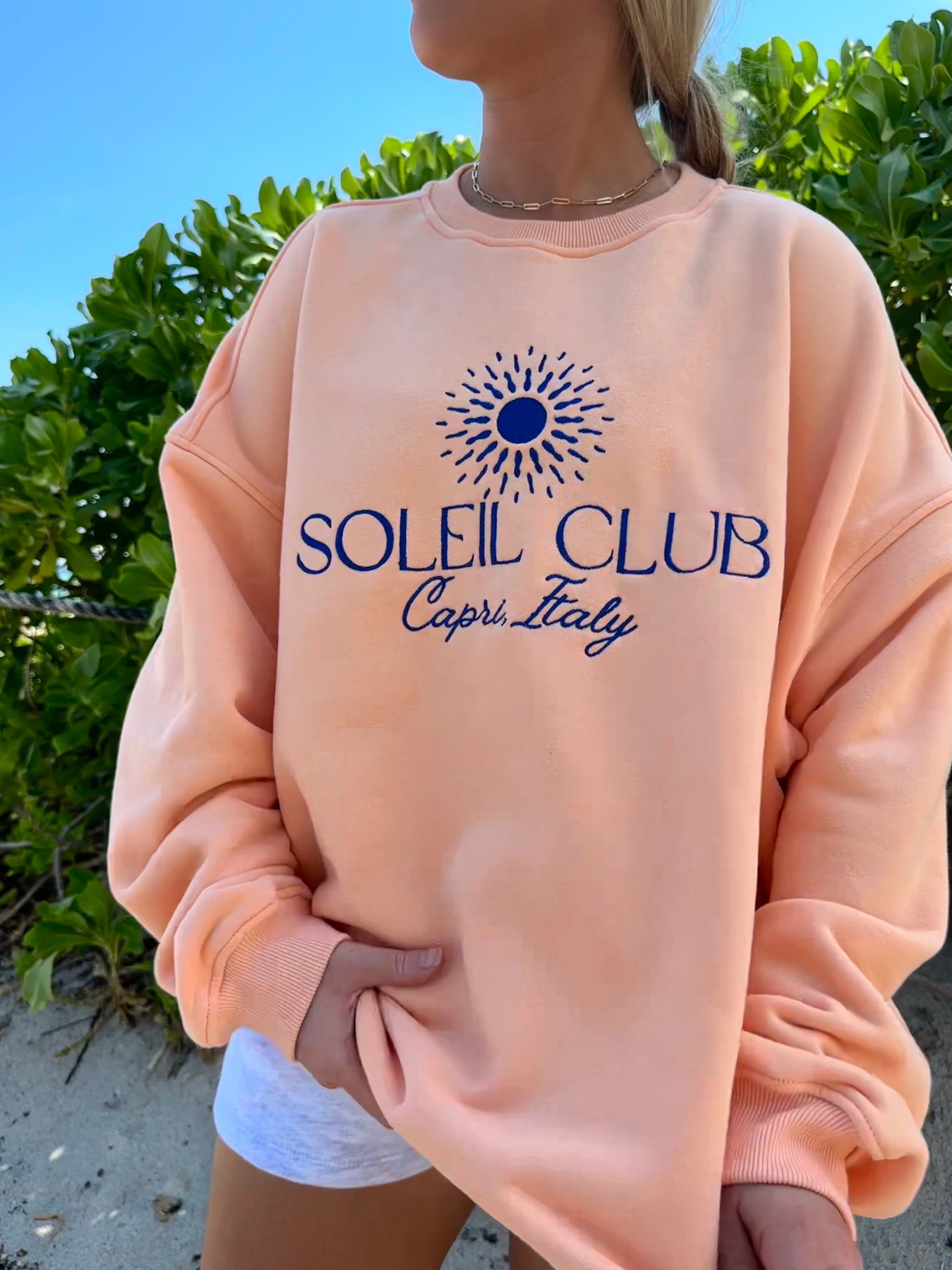 SOLEIL CLUB SWEATSHIRT sold by Sunkissed Coconut product image thumbnail 4
