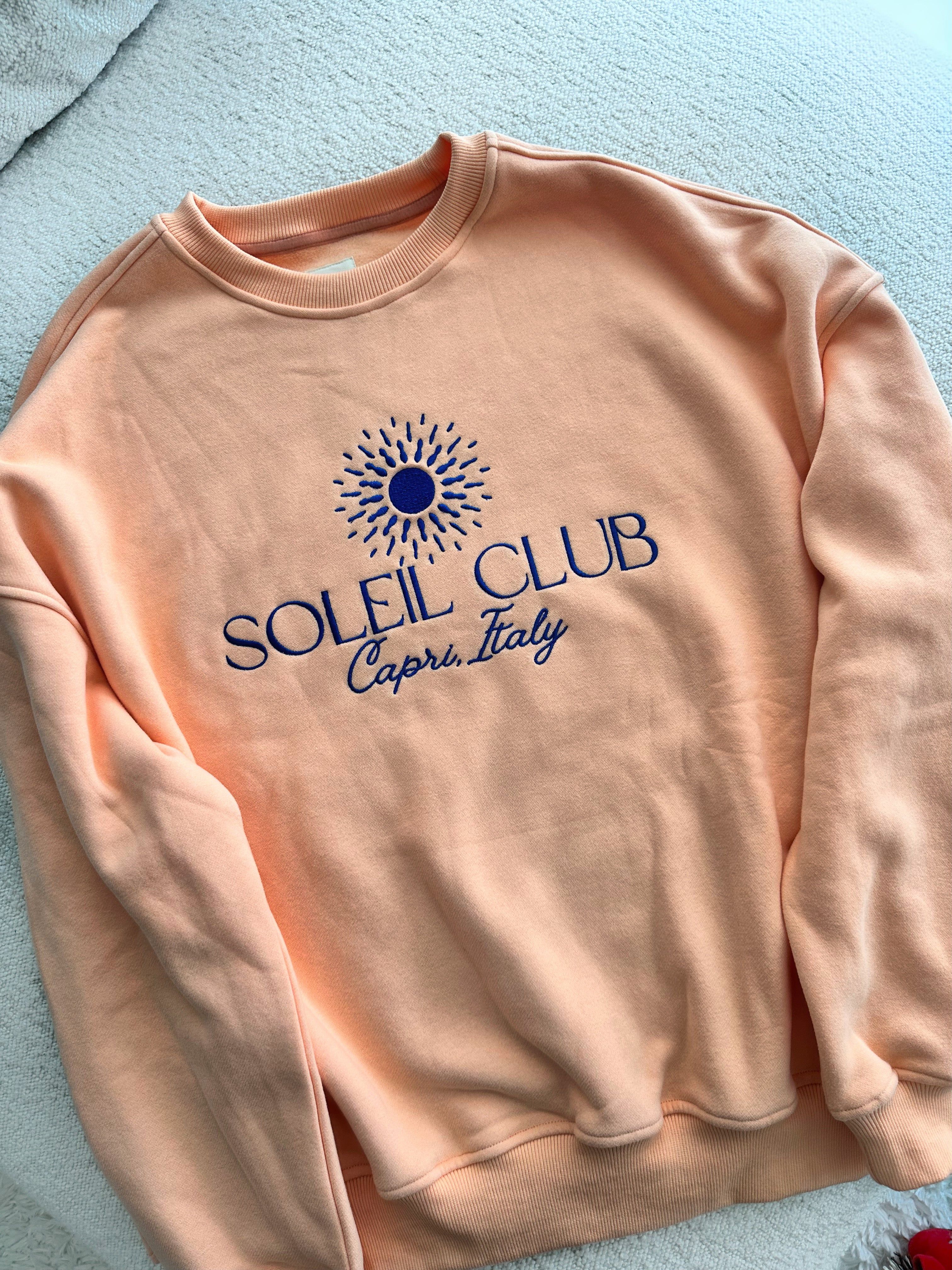 SOLEIL CLUB SWEATSHIRT sold by Sunkissed Coconut product image thumbnail 5