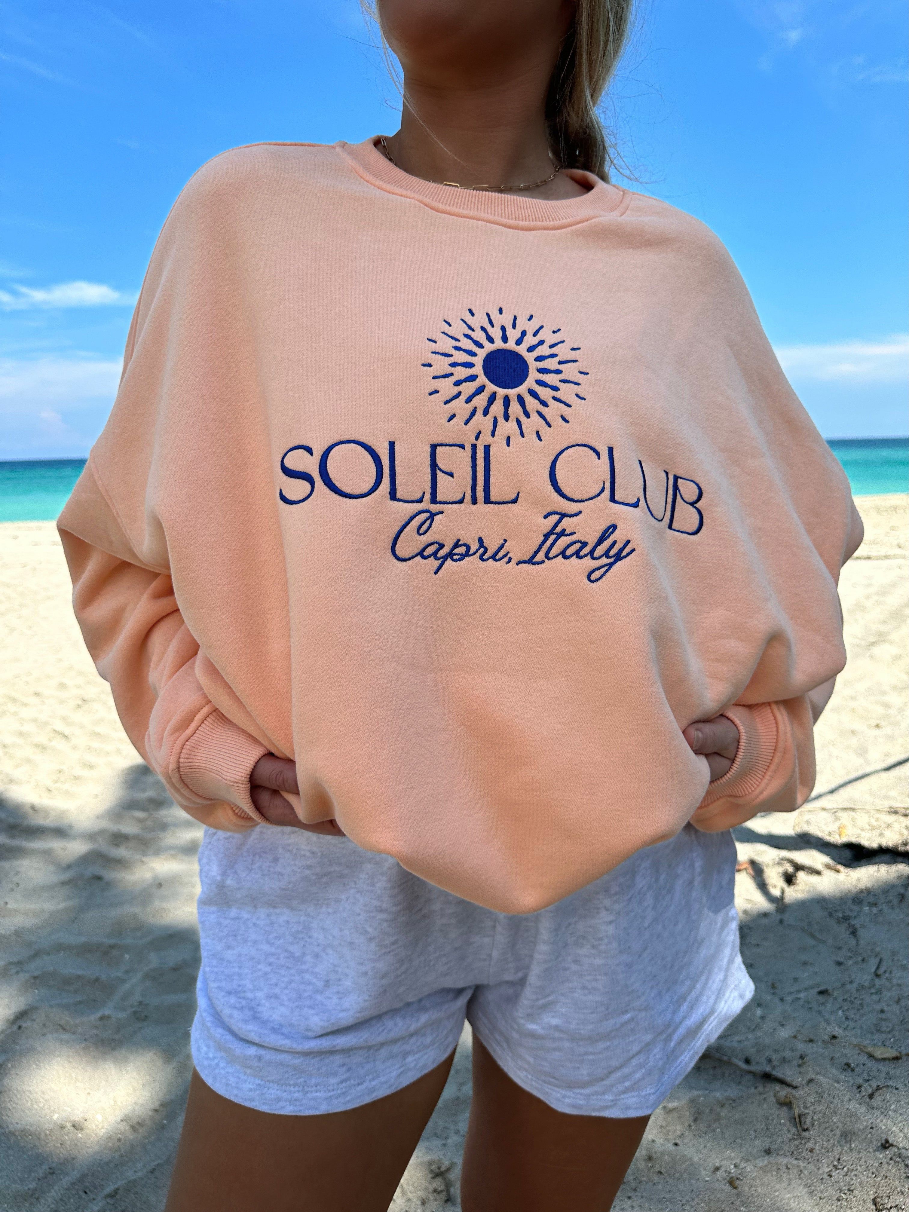 SOLEIL CLUB SWEATSHIRT sold by Sunkissed Coconut product image thumbnail 2