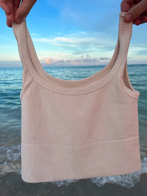 Everyday Detailed Ribbed Tanktop sold by Sunkissed Coconut