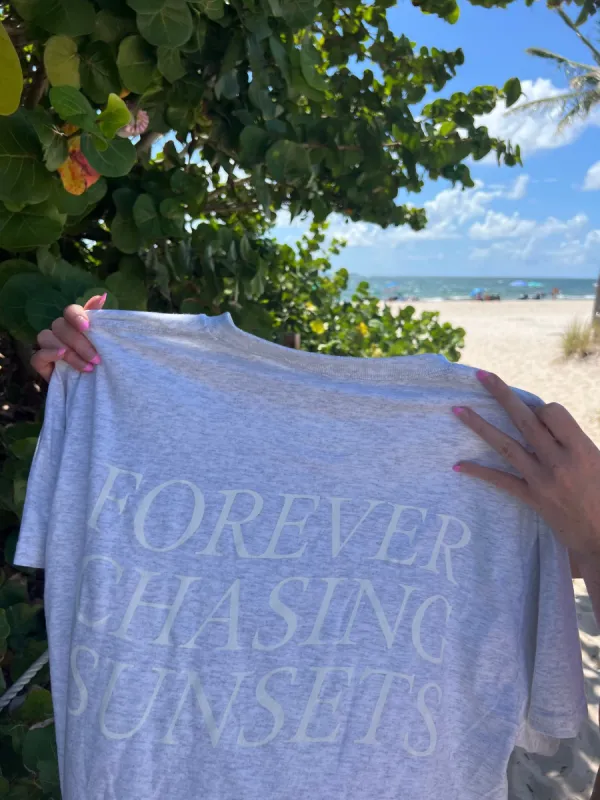 Forever Chasing Sunsets Tee sold by Sunkissed Coconut