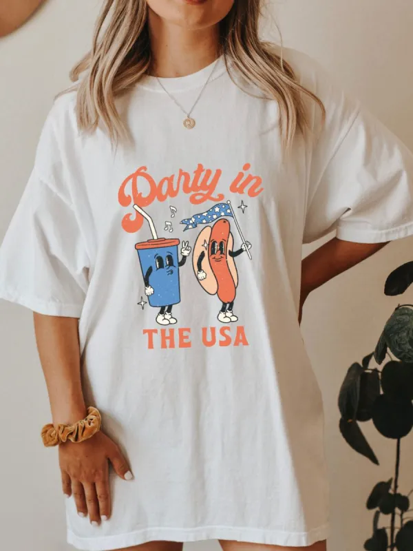 Party In The USA Goofy Tee sold by Sunkissed Coconut