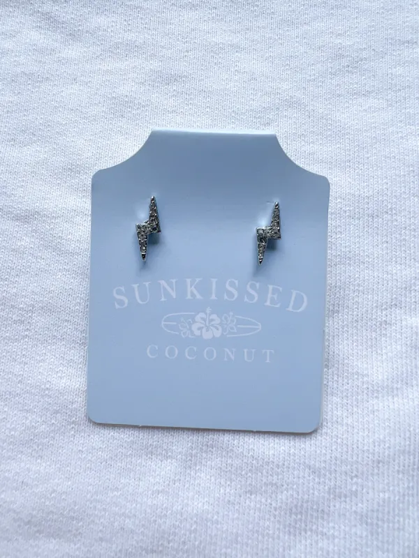 Lightening Bolt Earrings made by Sunkissed Coconut