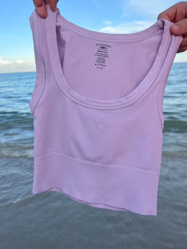 Be Ready Scoop Neck Essential Tank Top Fair Orchid sold by Sunkissed Coconut