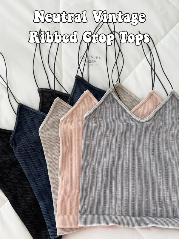 Neutral Seamless Nikibiki Tanktops sold by Sunkissed Coconut