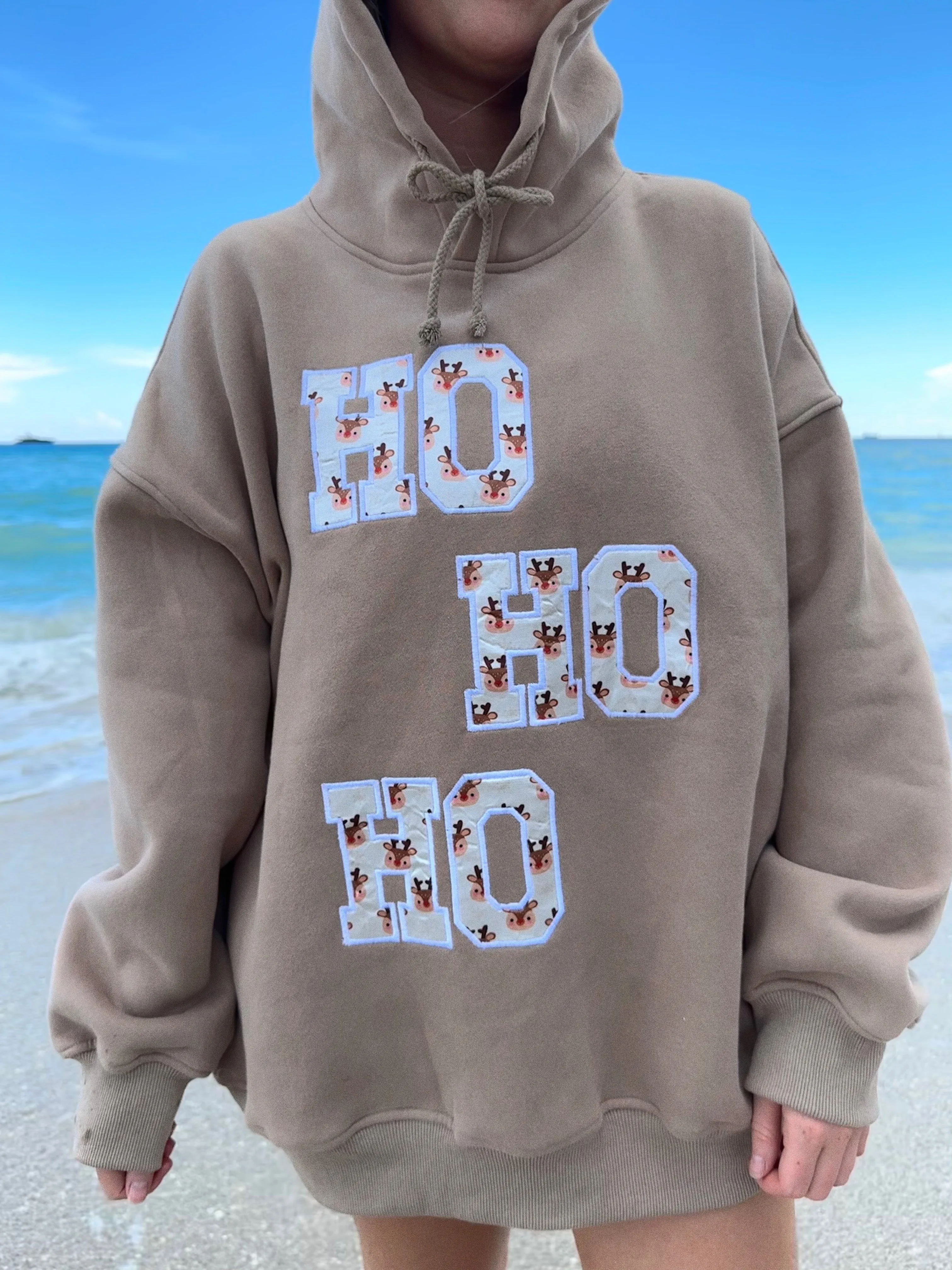 Cappuccino Reindeer Hoodie sold by Sunkissed Coconut product image thumbnail 3