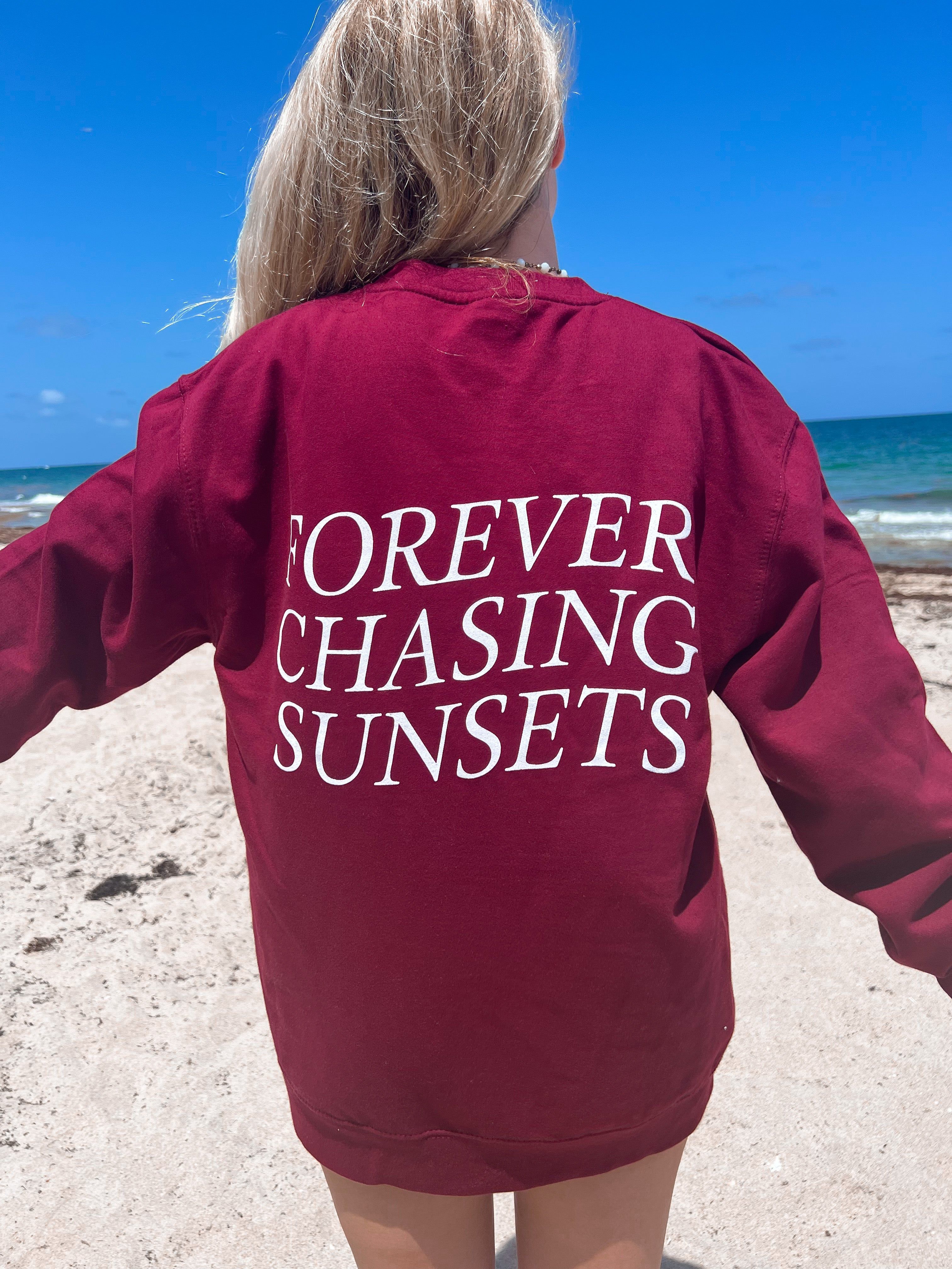 Forever Chasing Sunsets Sweatshirt sold by Sunkissed Coconut