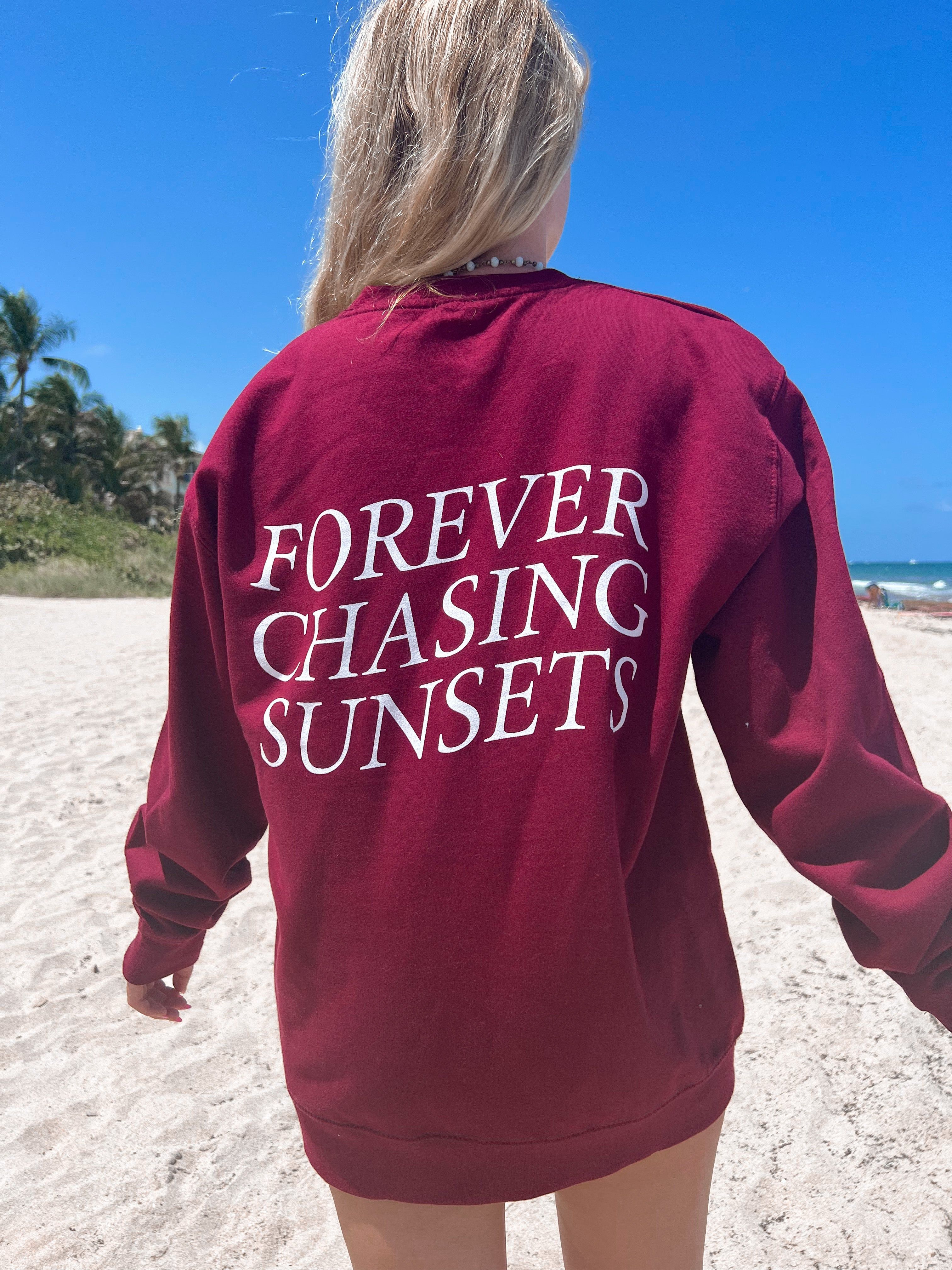 Forever Chasing Sunsets Sweatshirt sold by Sunkissed Coconut product image thumbnail 2