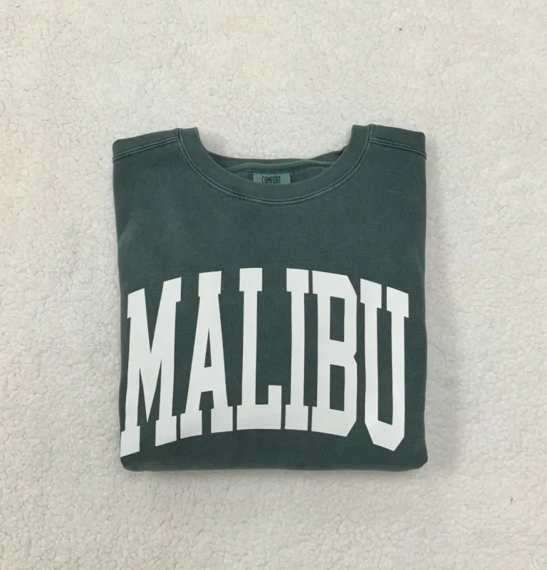 (size XL) Malibu Comfort Colors Sweatshirt sold by Sunkissed Coconut