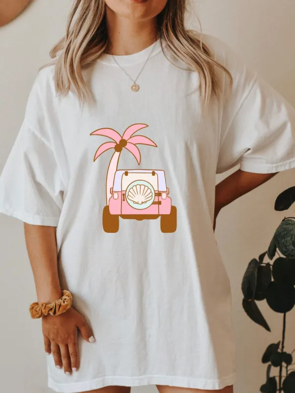 Jeep Beach Tee sold by Sunkissed Coconut