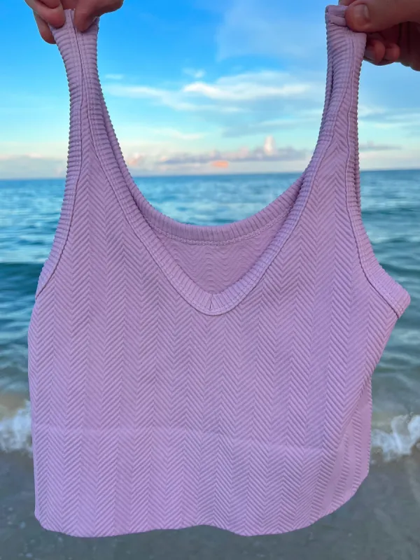 REVERSIBLE Natural Glow Essential Tank Top Fair Orchid Lavender sold by Sunkissed Coconut