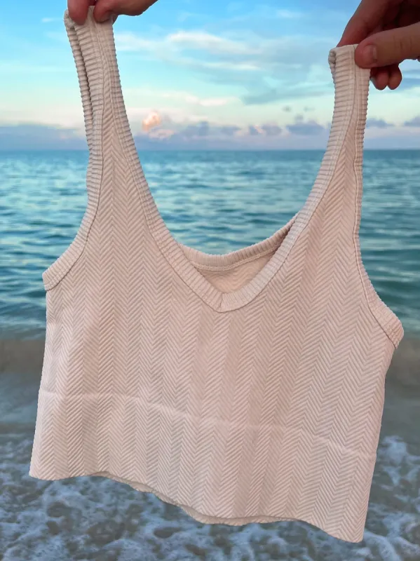 REVERSIBLE Natural Glow Essential Tank Top Barely Nude sold by Sunkissed Coconut