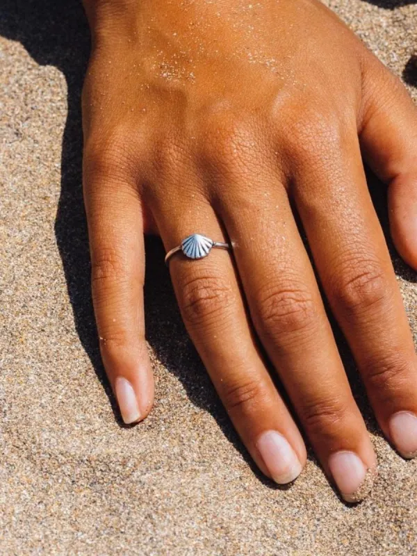 Seashell Adjustable Ring sold by Sunkissed Coconut