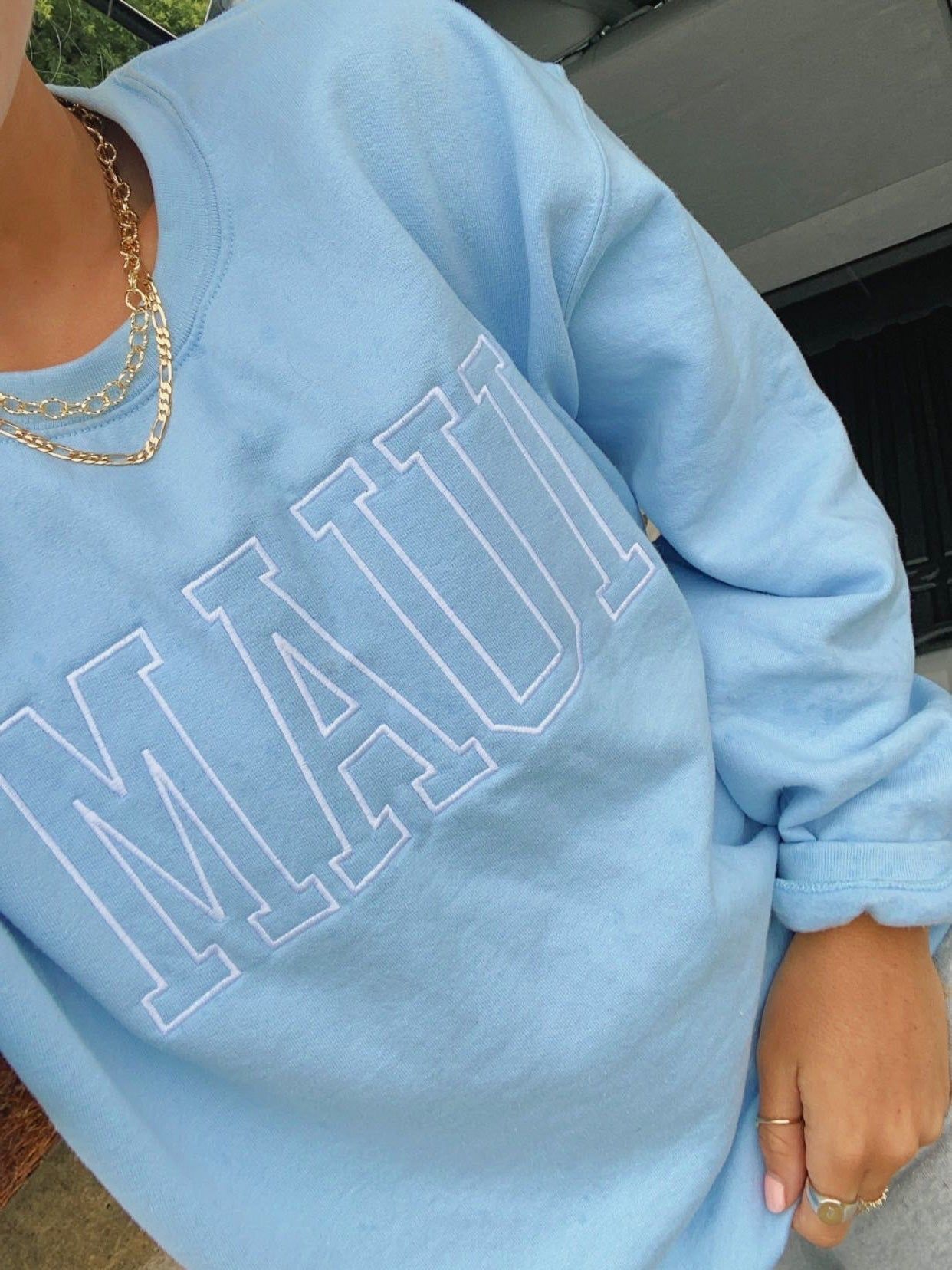 Embroider Maui Sweatshirt sold by Sunkissed Coconut product image thumbnail 6