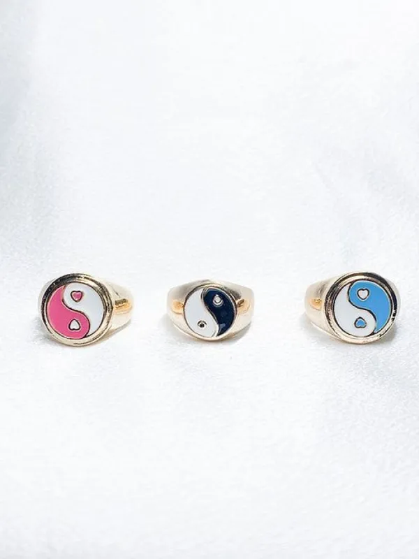 24k Gold Dipped Ying Yang Rings sold by Sunkissed Coconut