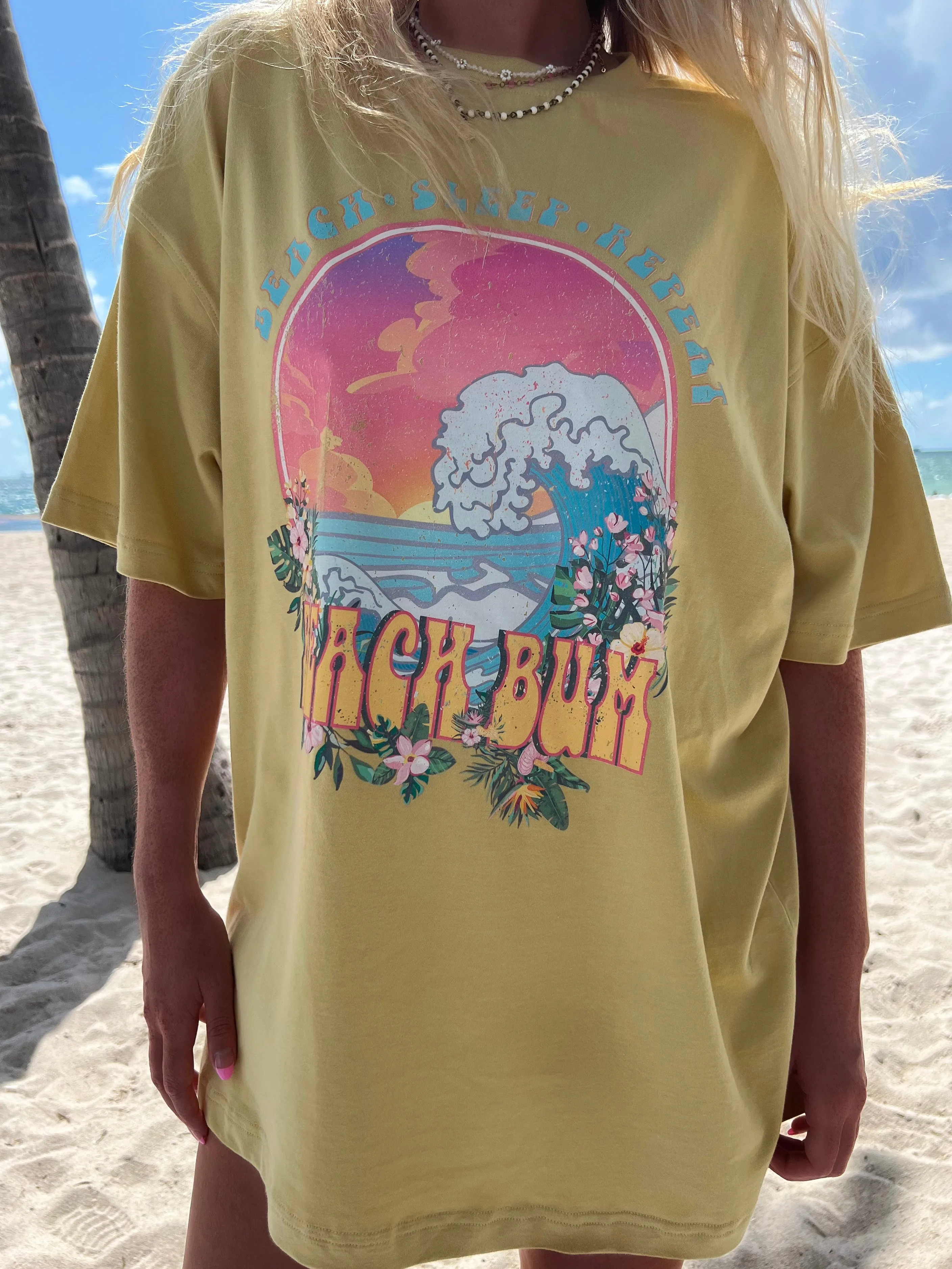 Heavyweight Beach Bum Tee sold by Sunkissed Coconut