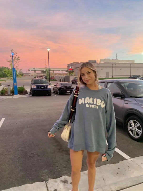 Malibu Nights Sweatshirt sold by Sunkissed Coconut