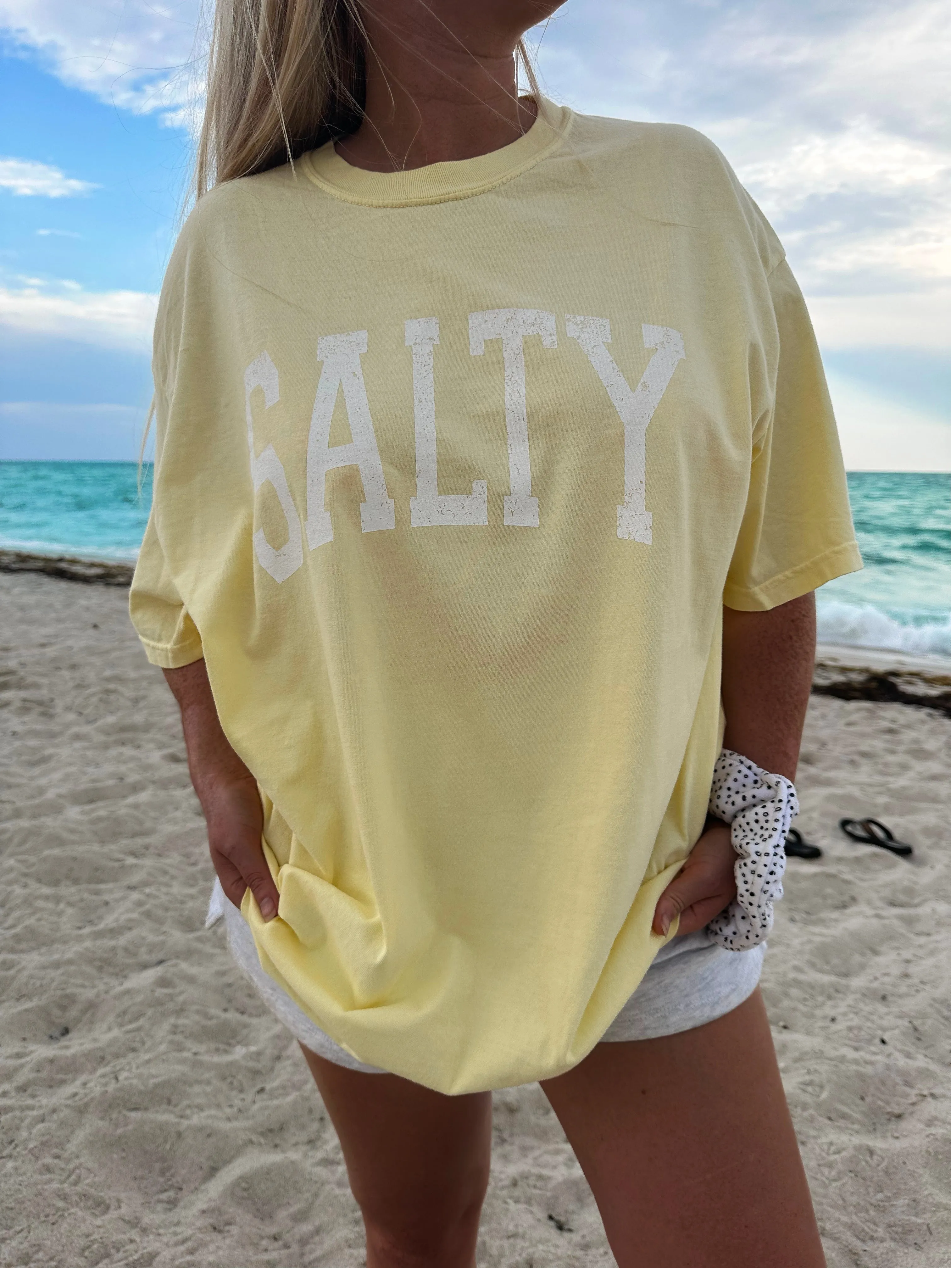 Salty Summer Comfort Colors Tee sold by Sunkissed Coconut
