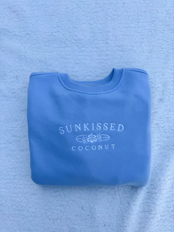 Sunkissedcoconut Embroider Sweatshirt sold by Sunkissed Coconut