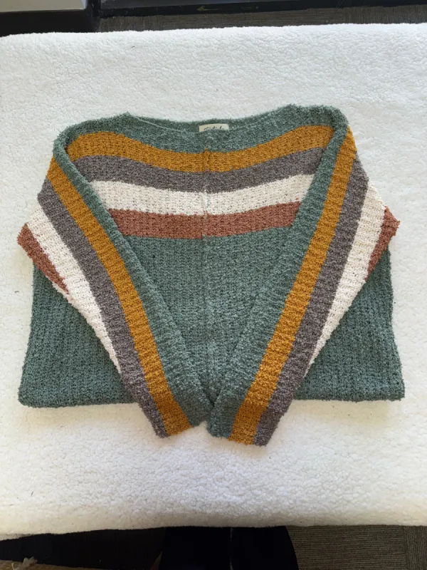 Popcorn Striped Sweater sold by Sunkissed Coconut