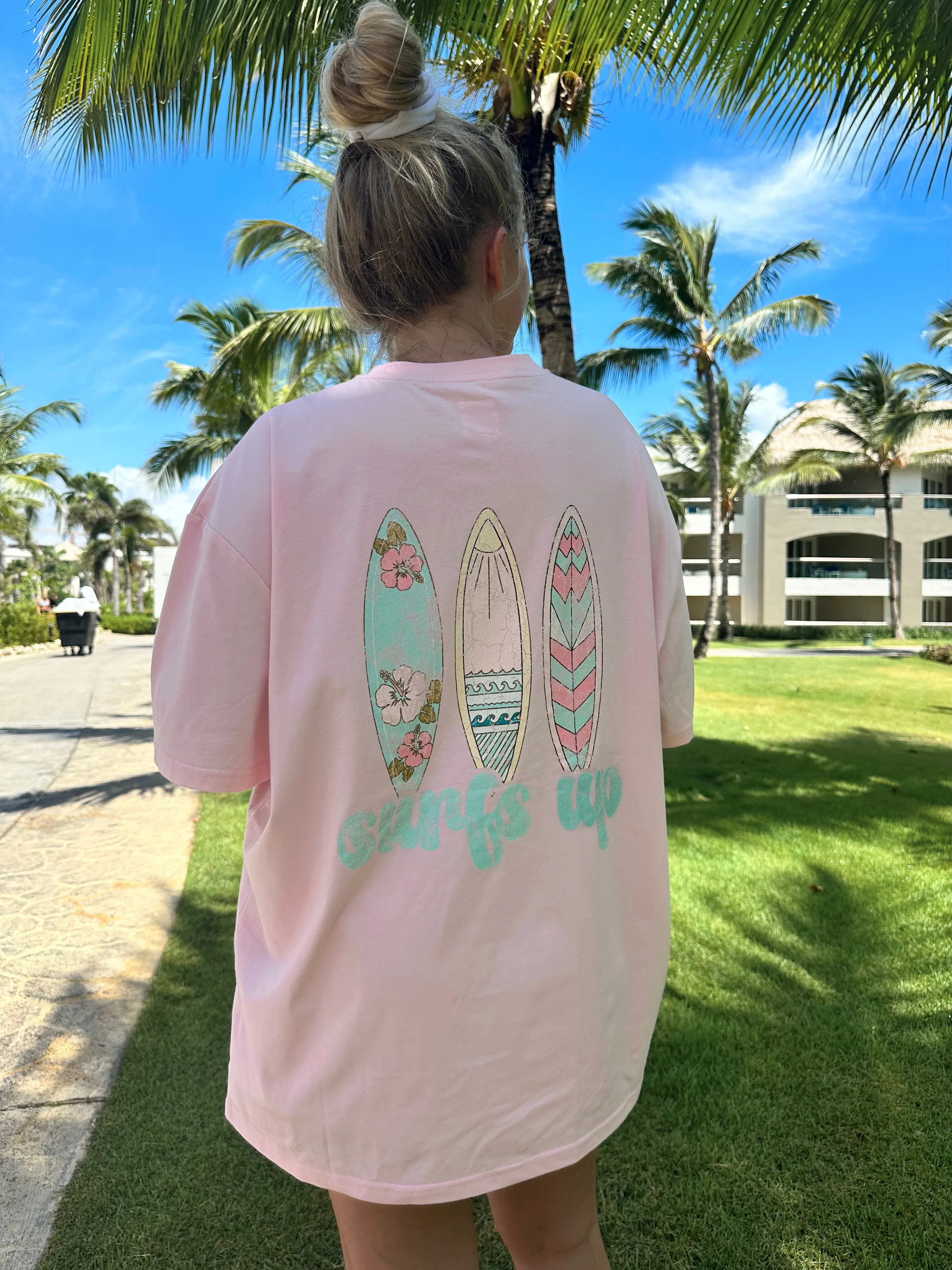 (SIZE LARGE-LAST ONE) Surfs Up Tee sold by Sunkissed Coconut product image thumbnail 5