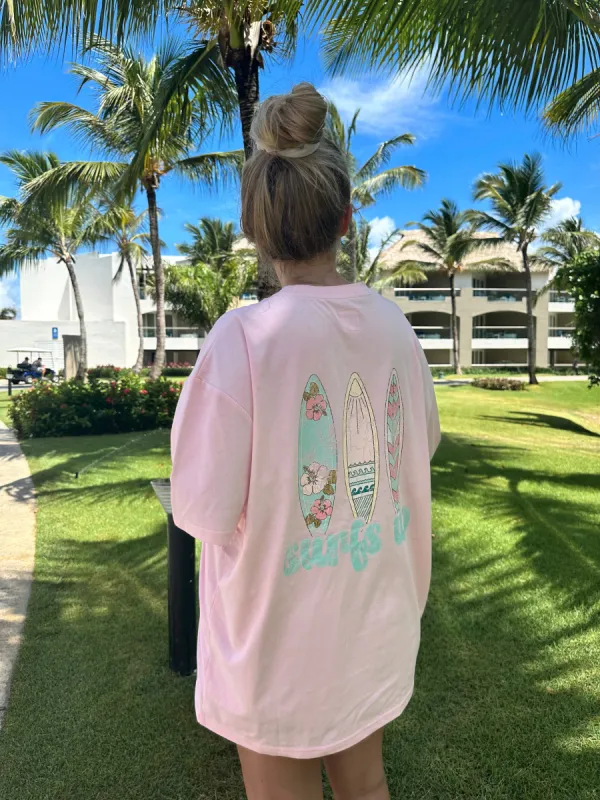 (SIZE LARGE-LAST ONE) Surfs Up Tee sold by Sunkissed Coconut