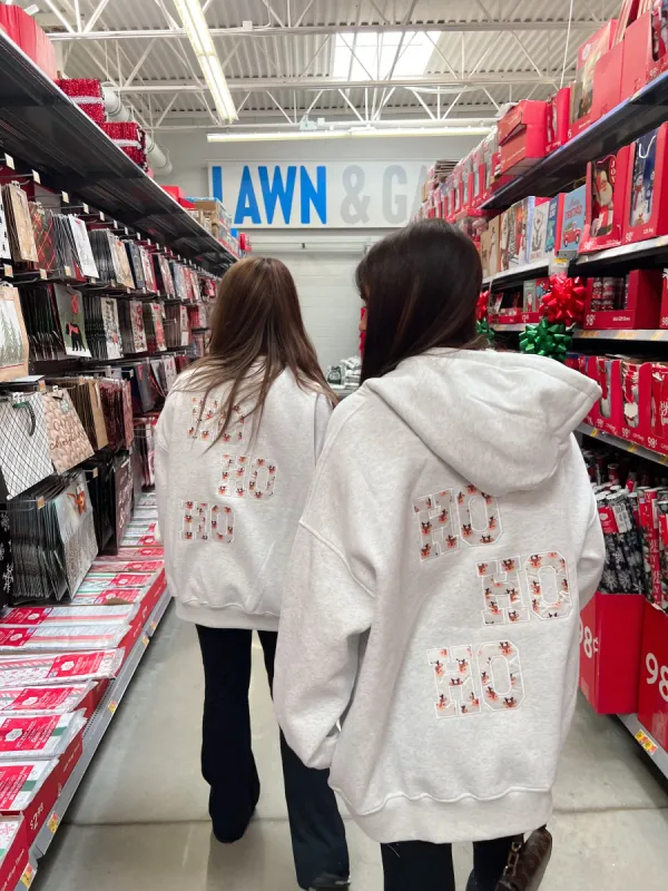 Grey Reindeer Hoodie sold by Sunkissed Coconut