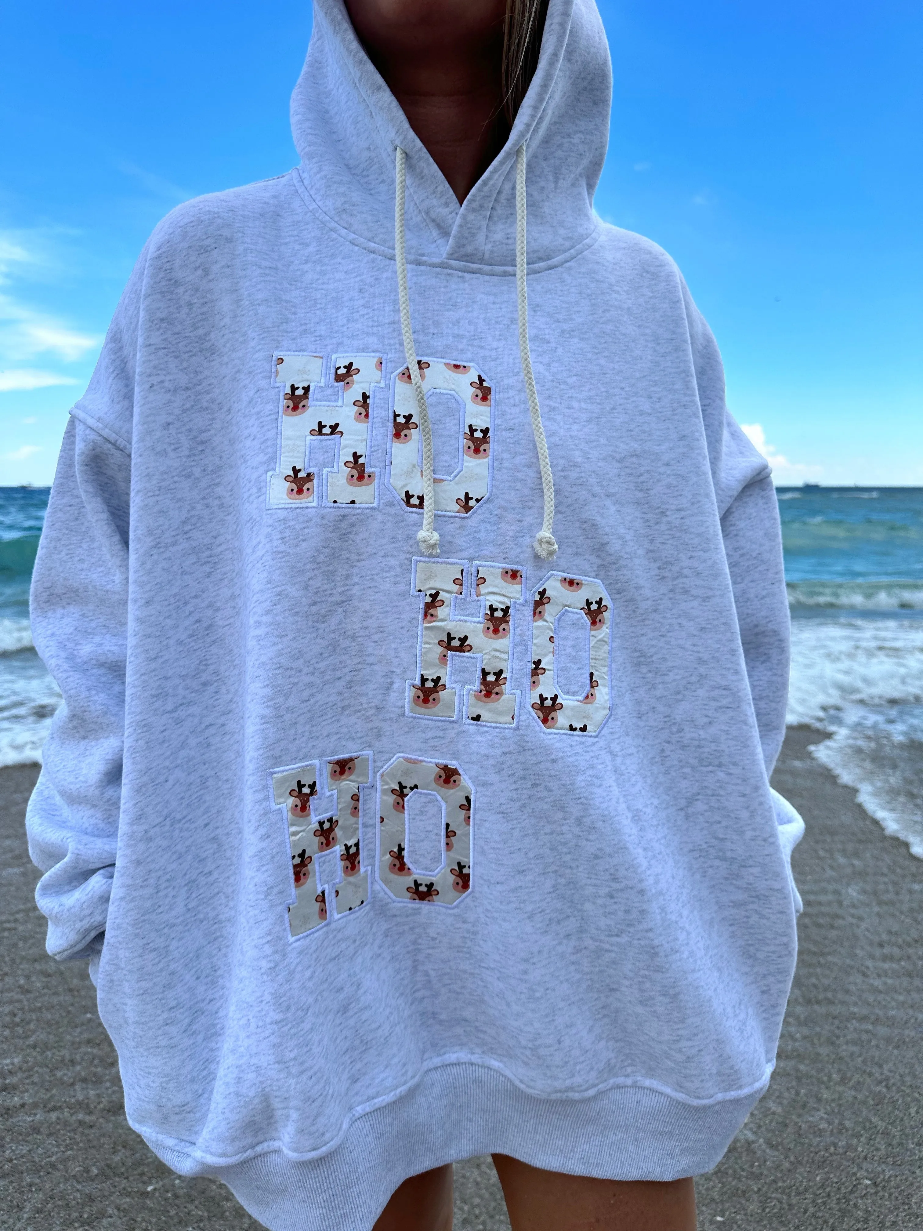 Grey Reindeer Hoodie sold by Sunkissed Coconut product image thumbnail 3