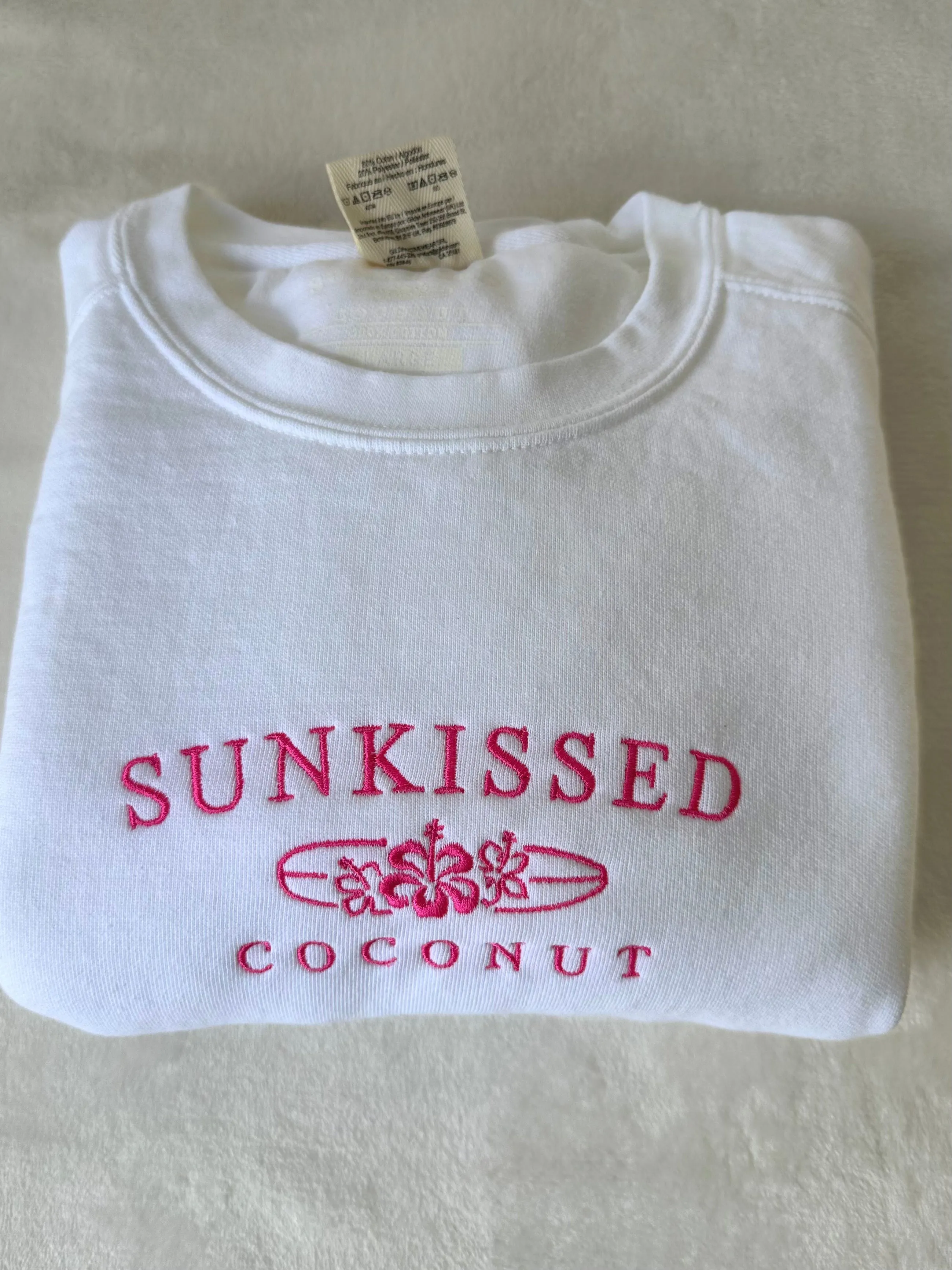 Comfort Colors Embroider Sunkissedcoconut Sweatshirt sold by Sunkissed Coconut