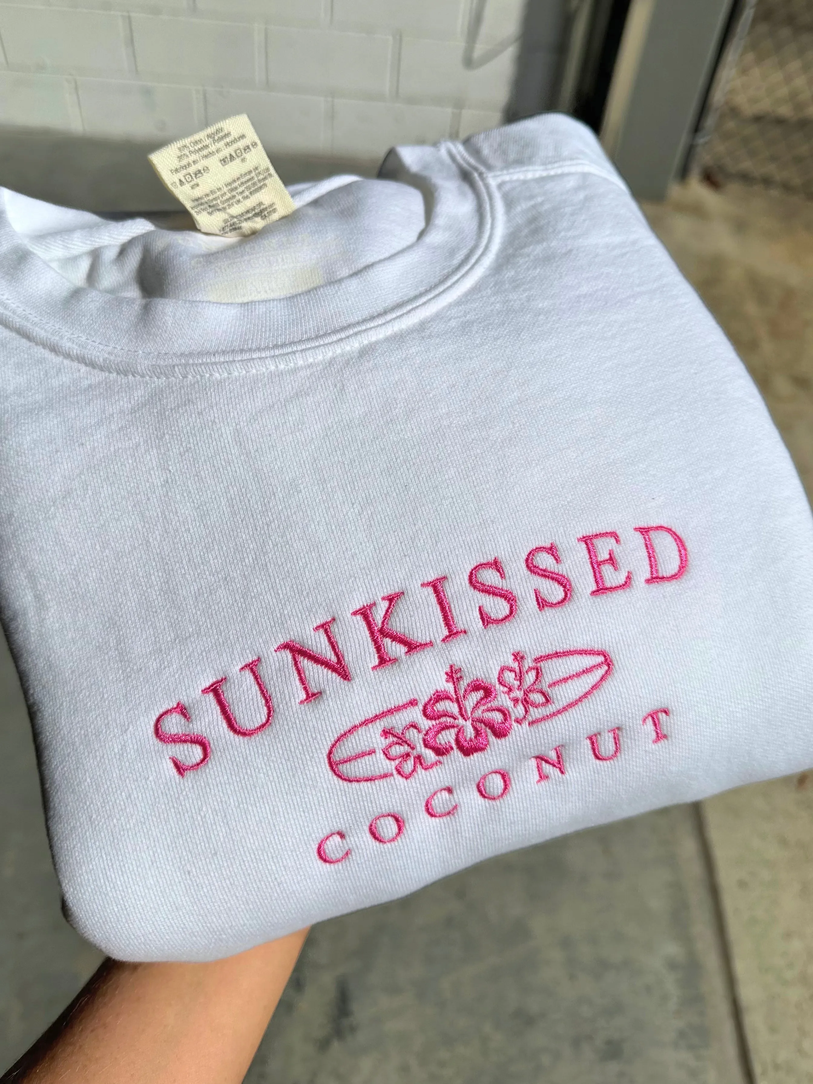 Comfort Colors Embroider Sunkissedcoconut Sweatshirt sold by Sunkissed Coconut product image thumbnail 2