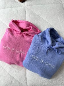 God Is Good Embroider Hoodie sold by Sunkissed Coconut