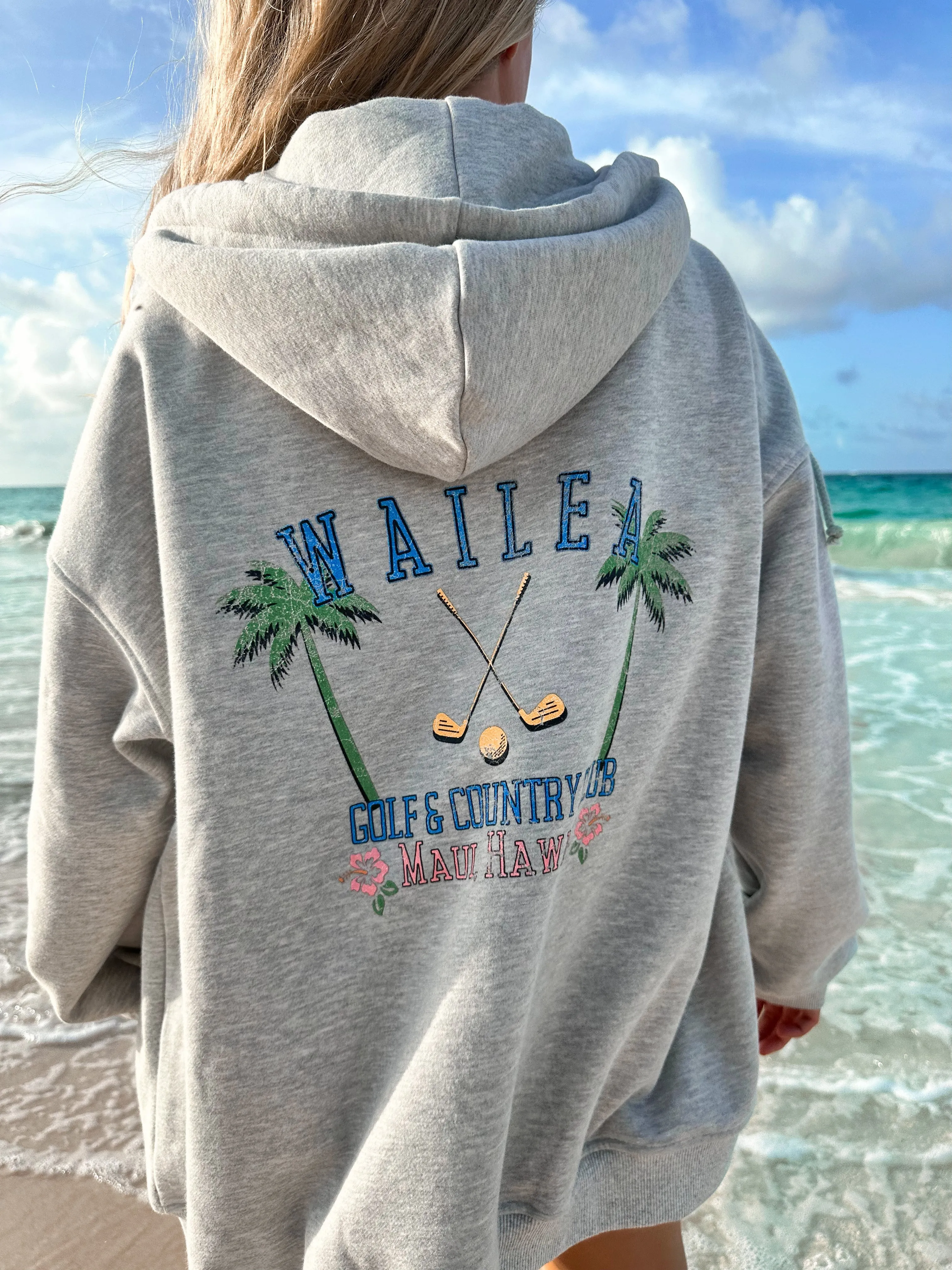 Wailea Zip-Up Hoodie sold by Sunkissed Coconut product image thumbnail 3